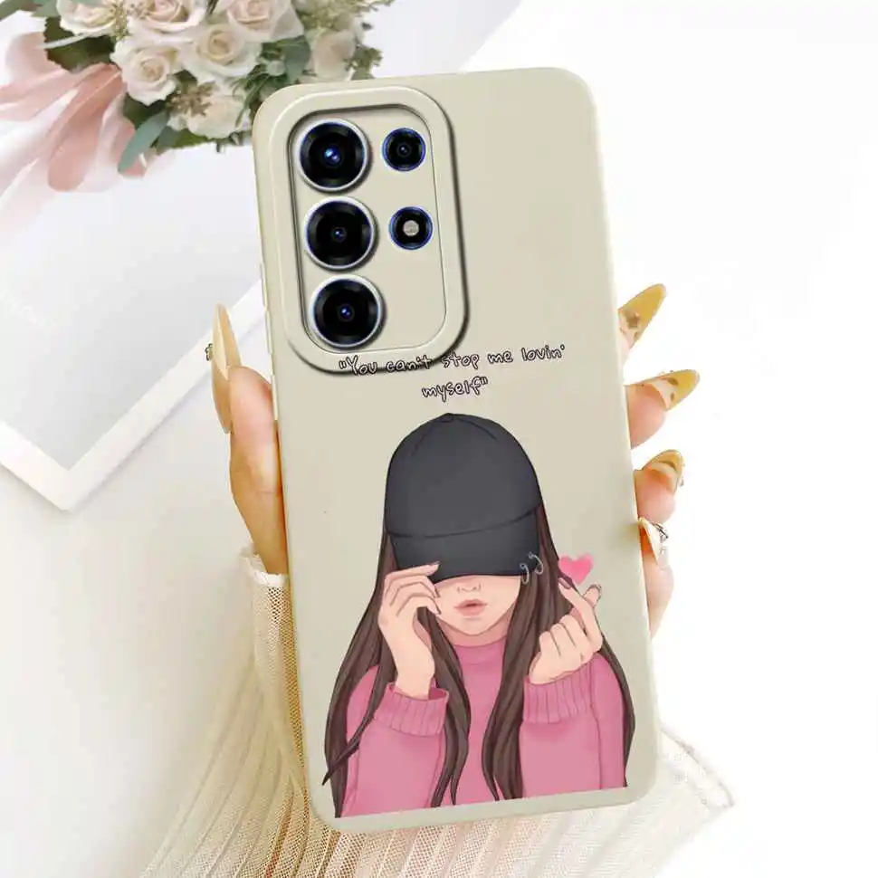 Floral Silicone Soft Shockproof Back Cover Case
