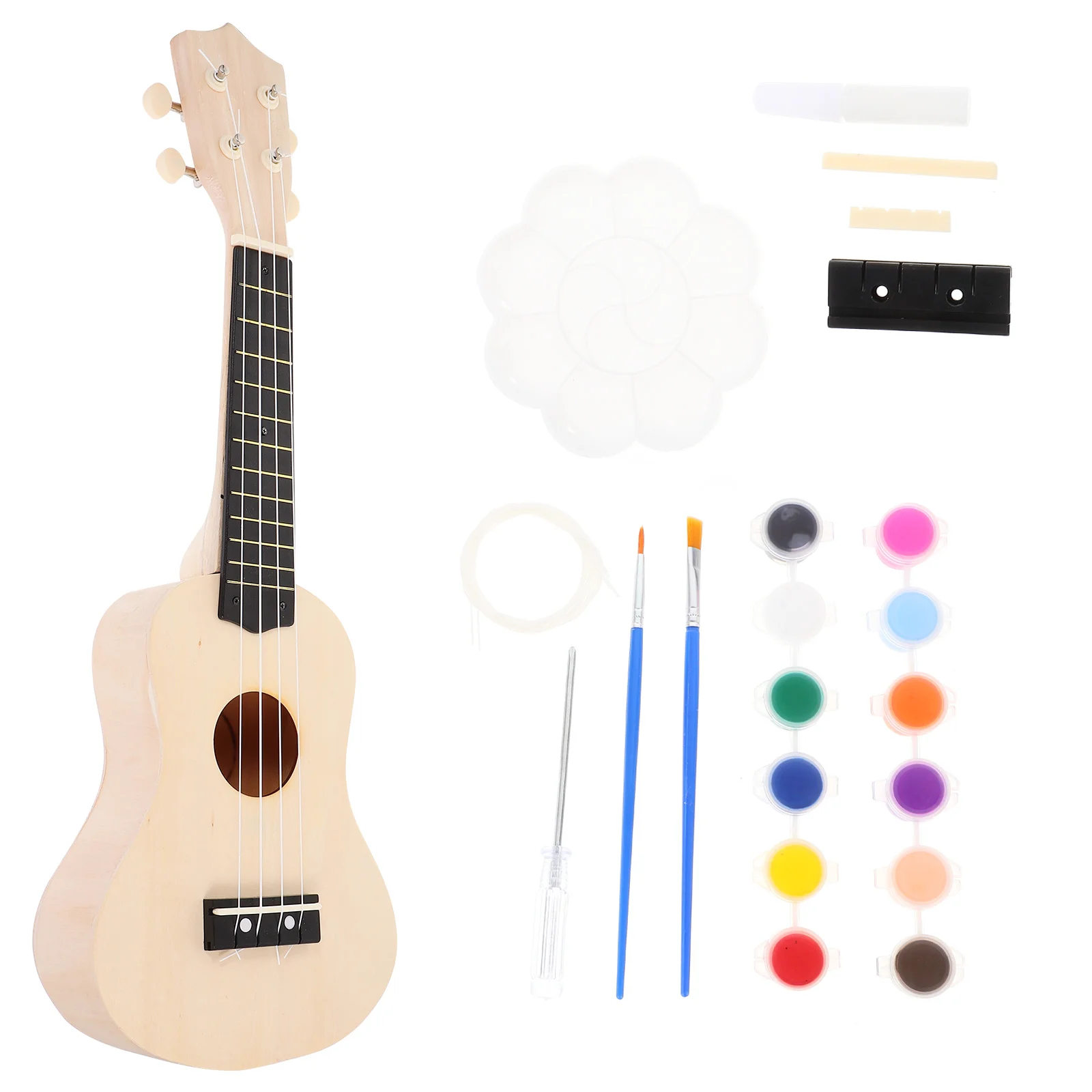 

Inch Ukulele DIY Kit Fun And Simple Hawaii Guitar Handmade Kit