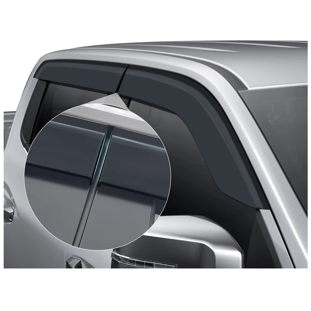 ドアウェザーガードサンバイザートリムブラック 三菱XPANDER MPV 2018年2019年適合 三菱 XPANDER 新型 サイドバイザー ドアバイザー 雨よけ