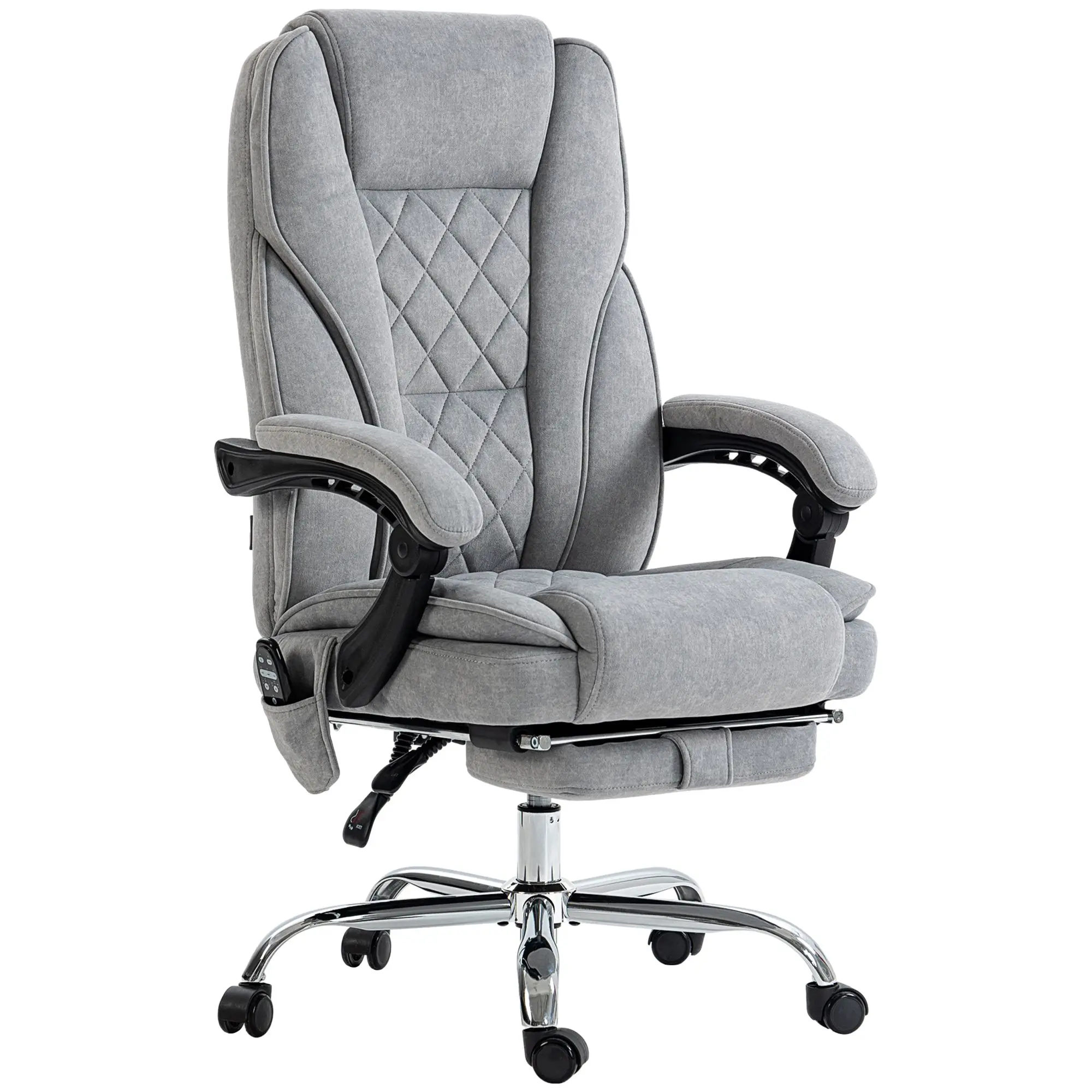 Heated Massage Office Chair – Reclining Computer Chair with Footrest 1