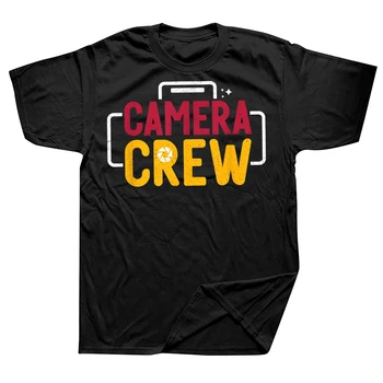 T-shirt da uomo a maniche corte per la produzione cinematografica, per il team di riprese e per i cineasti, regali di compleanno, abbigliamento casual alla moda, vestibilità ampia e oversize