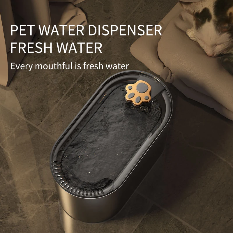

3L Large Capacity Automatic Recirculate Filtring Cat Water Fountain Pet Fountain USB Electric Mute Cat Drinker Bowl Dispenser