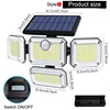 Solar Outdoor Light 122/333 LED Solar Security Flood Light with 3 Modes Adjustable Lighting Street Light for Garage Garden Patio 3