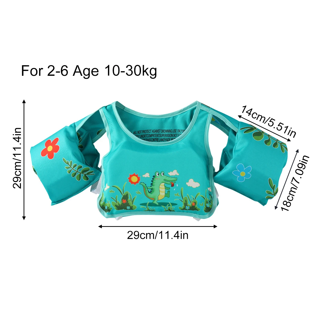 Baby Float Arm Sleeve Floating Ring,Jacket Swimsuit Foam Safety Swimming Ring,Children and Baby Toddler Pool Floats for Kids, 6