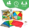 The Floor Is Lava Board Game Volcano Family Party Turntable Card Set Interactive Game for Kids and Adults Indoor /Outdoor Safe 6