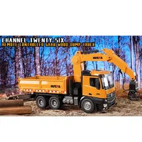 Huina 15 Channel 1575 Remote Control Excavator Alloy Remote Control Engineering Vehicle Excavator Children's Electric Toy 1