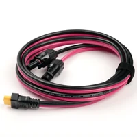 Connecteur de panneau solaire XT60 femelle, cordon d'alimentation 12awg, câble de chargement de stockage d'énergie, cellules photovoltaïques, accessoires de système solaire 6