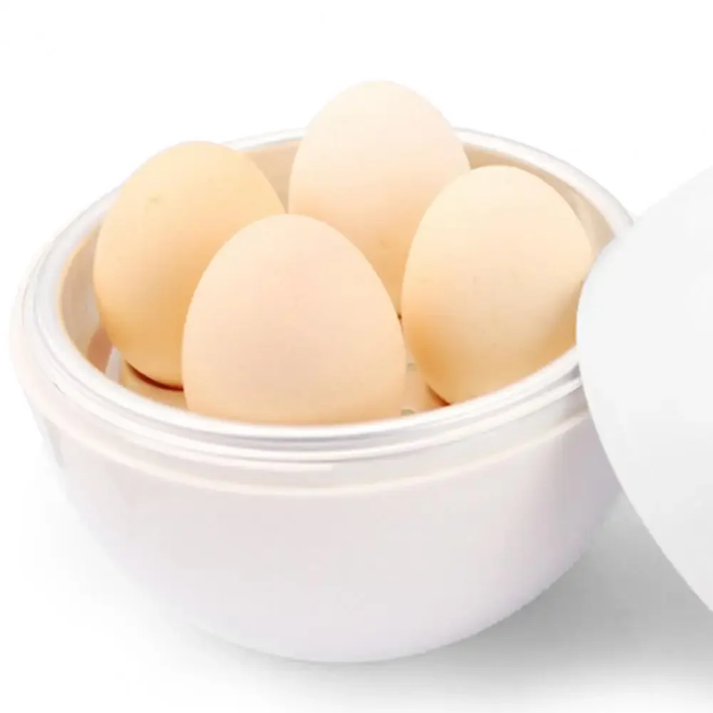 Microwave Egg Steamer Boiler Cooker 4 Eggs Capacity Easy Quick 5 Minutes Hard or Soft Boiled Kitchen Cooking Tools egg cooker egg boiler mold cup egg poacher silicone egg poacher steam egg rack