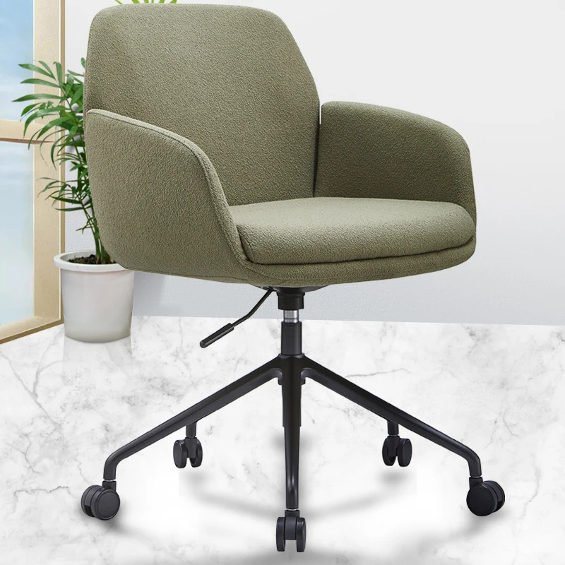 Raise Office Chair Rotating Handle Leisure Vintage Neckrest Upholstery High Backrest Chairs Designer Sandalye Floor Furniture backrest bar stool modern simple lifting cashier chair rotating high stool bar chair