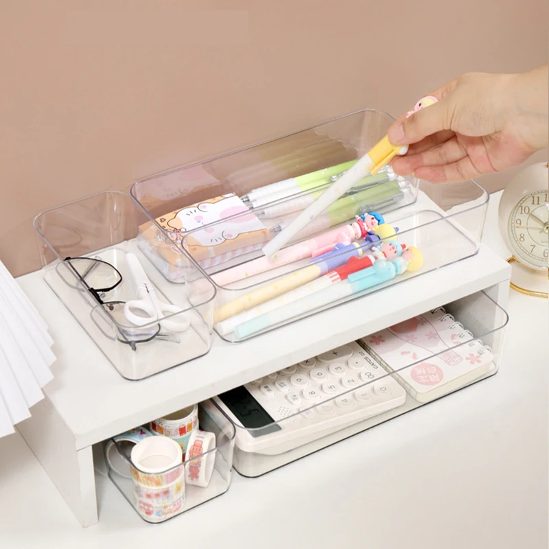 Description Picture 2 of itemVersatile Drawer Organizer Plastic Trays and Dividers in 4 Sizes for Perfect Makeup and Kitchen Supplies Storage