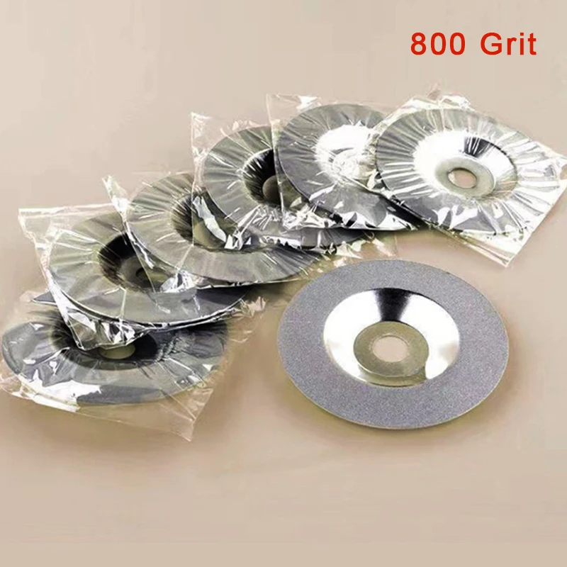 

400/600/800 Grit Grinding Disc 100mm Diamond Cut Off Disc Wheel Glass Cuttering Jewelry Rock Saw Blade Rotary Abrasive Tools