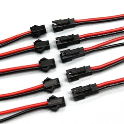 10 Pairs 10cm JST SM 2 - Pin Wire Connectors (5 pair)