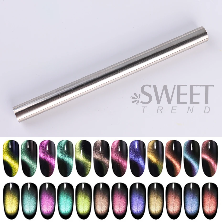Strong Wide 9D Magnetic Board Cat Double Head UV Gel Line Strip Multi-function Magnet Board Polish Varnish Magic Nail Art Tool magnetic nail art tools magnetic nail tools