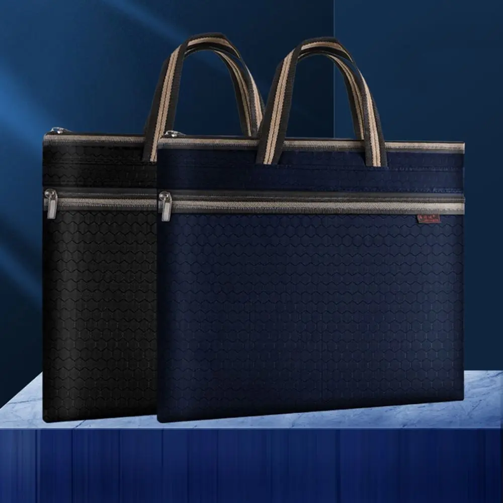 

Portable Handle Handbag Office Waterproof Business Package A4 Document Bag File Folder Briefcase