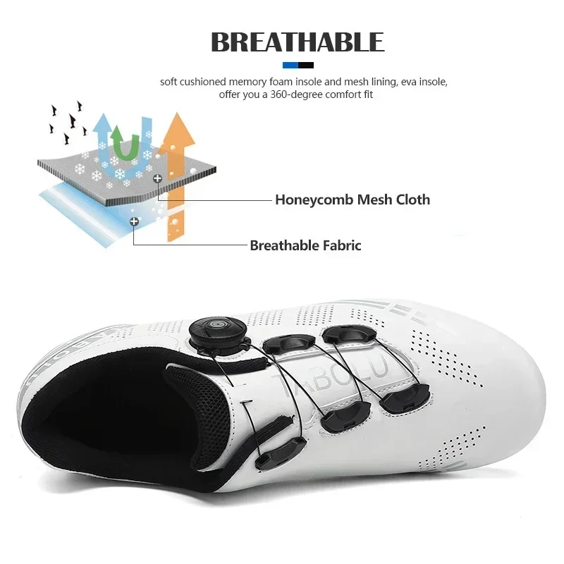 Men Cycling Shoes Professional MTB Road SPD Sneakers Bike Flat Racing for Men Breathable Mountain Biking Footwear Antiskid