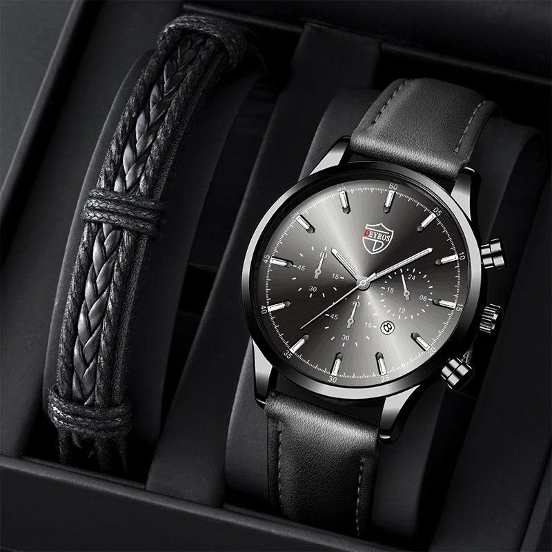 Fashion Men's Watches Men Luxury Business Quartz Wristwatch Sport Bracelet Male Casual Leather Watch Luminous Clock часы мужские