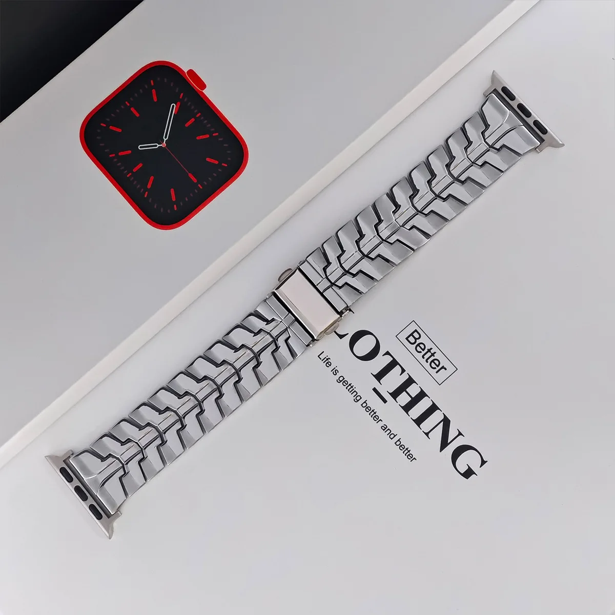 

Браслет из нержавеющей стали для Apple Watch Ultra Band, браслет для Apple Watch SE iwatch Series 8 7 6 5 4 3, 49 мм 45 мм 44 мм 42 мм