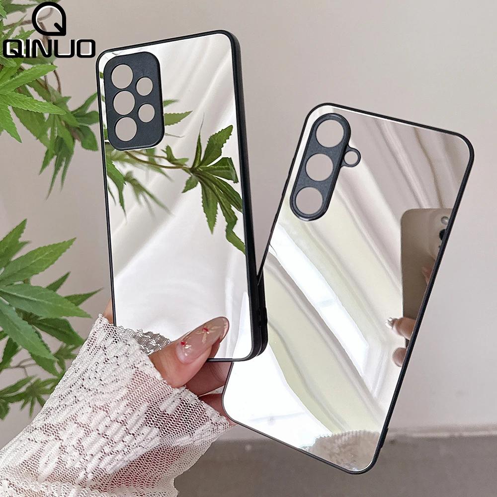 Sleek Black Mirror Phone Case Cover