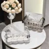 Nordic Light Luxury High-looking Tissue Box Home Living Room Coffee Table Tissue Storage Box Creative Transparent Tissue Box 2