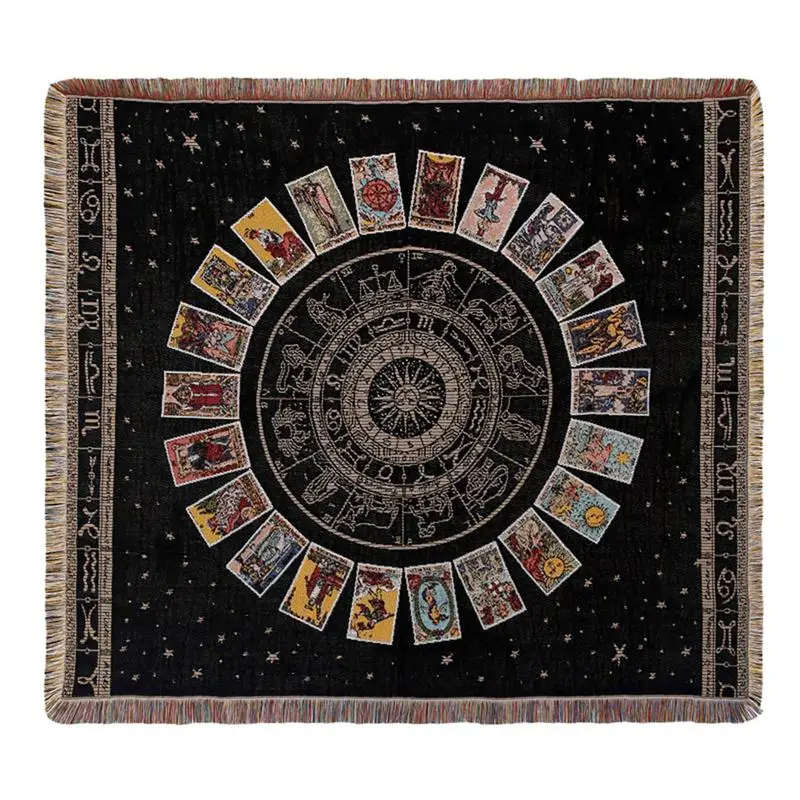 

Boho Bed Plaid Blanket Wall Hanging Tapestry Rug Cobertor Foldable Table Cloth Yoga Mat For Meditation Bed Sofa Couch Picnic