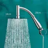 High Pressure Rainfall Shower Head Large Stainless Steel Curved Shower Extension Square Shower Head Extension 2