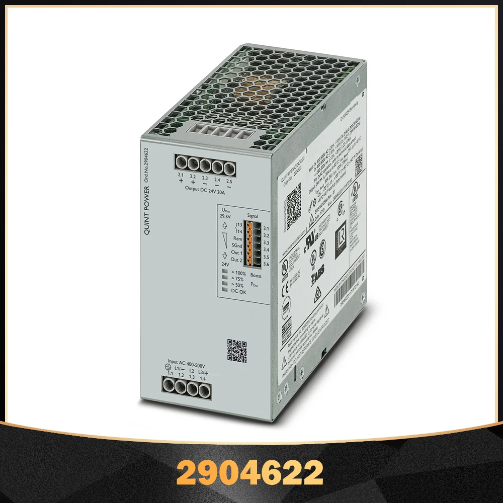 

New For Phoenix QUINT POWER (Replace:2938727) 24VDC/20A Switching Power Supply QUINT4-PS/3AC/24DC/20 2904622