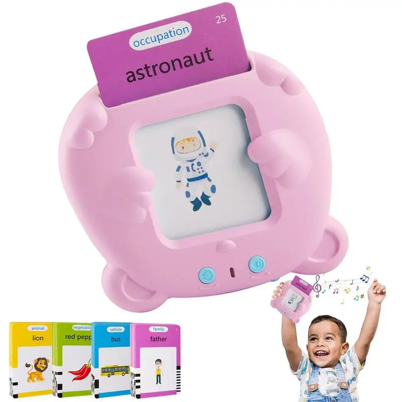 

Electronic Early Education Machine 112 PCS Talking Flashcards See And Spell Learning Toy Talking Flash Cards Educational Toys