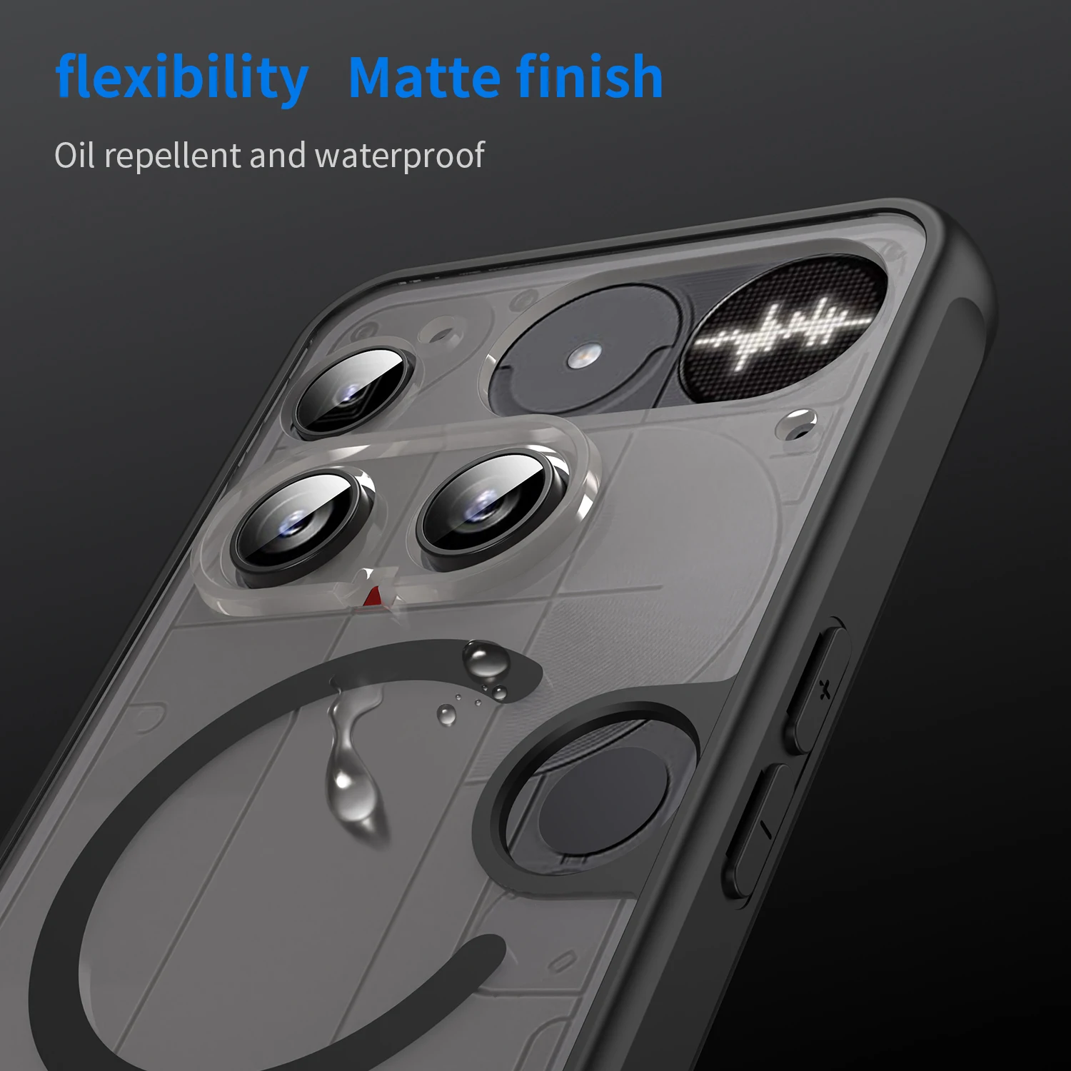 Premium Magnetic Wireless Charging Protective Transparent Case