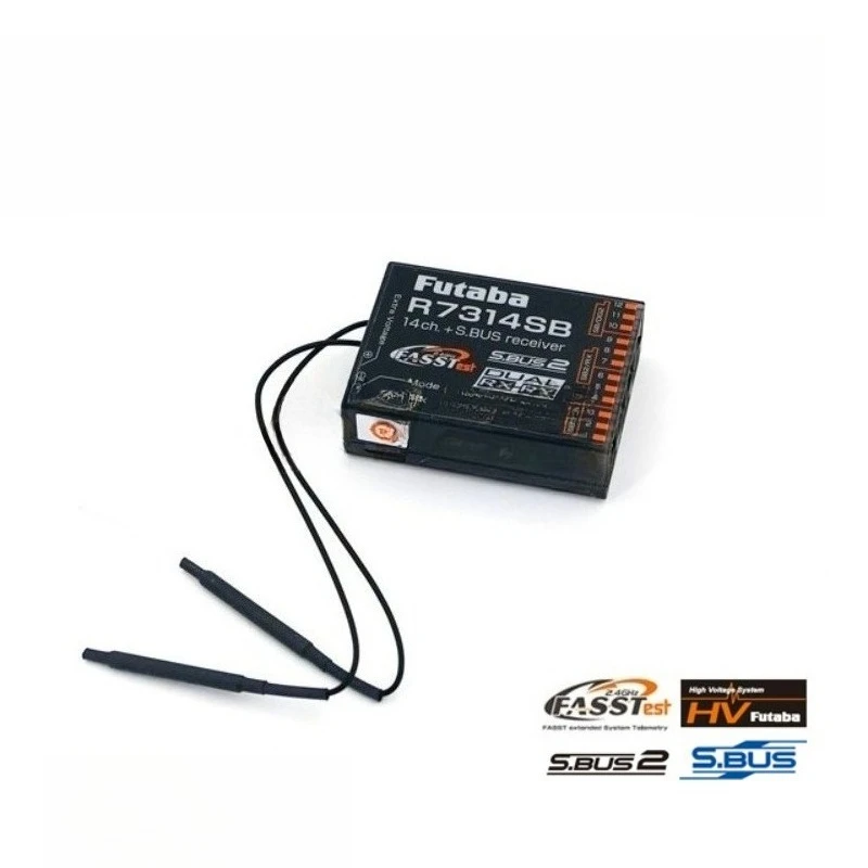 FUTABA R7314SB 2.4G Антенна с высоким коэффициентом усиления Высоковольтный приемник Dual Link2 thumbnail 4