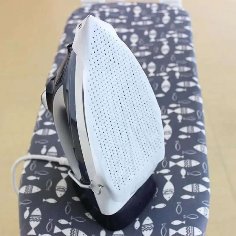 Ironing Protection Pad Ironing Board Mat Ironing Board Cover Iron Bottom Protector Iron Sole Protector Portable Universal Iron Shoe Cover Durable Ironing Boards PTFE Heat Resistance Cloth Protector Iron Soleplate Accessories