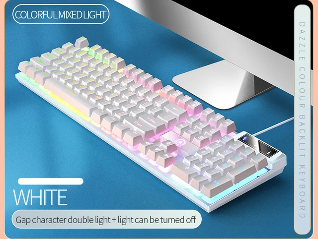 YINDIAO Keyboard Gaming Wired Laptop Desktops PC Computer Office 