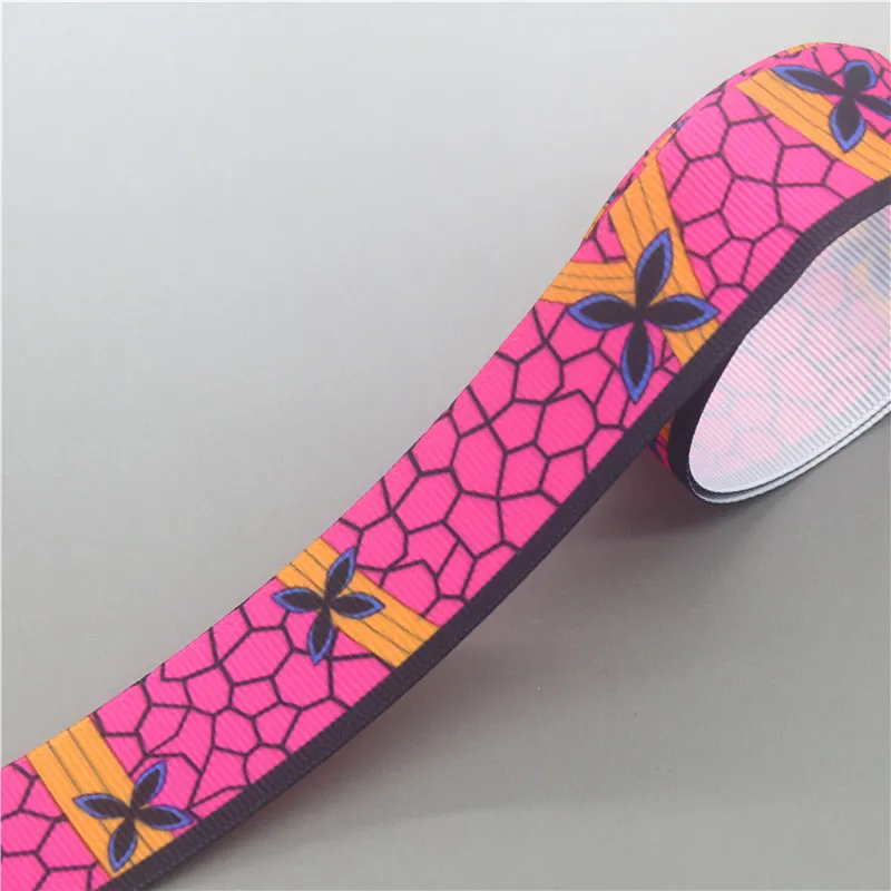 DHK 50yards Japanese Cartoon Anime Novels Printed Grosgrain Ribbon Accessories Decoration Collar DIY Sewing Craft S2585