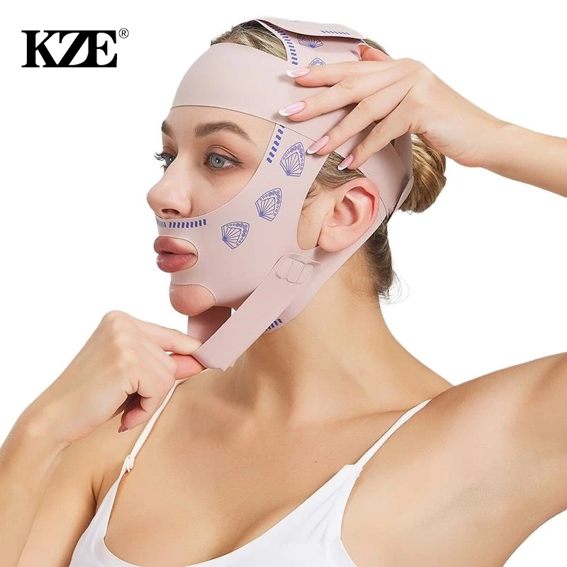 Mento Guancia Fasciatura Dimagrante V Shaper V Line Lifting Mask Face Lifting Cinturino Antirughe Fascia Maschera Per Dormire Bellezza Salute