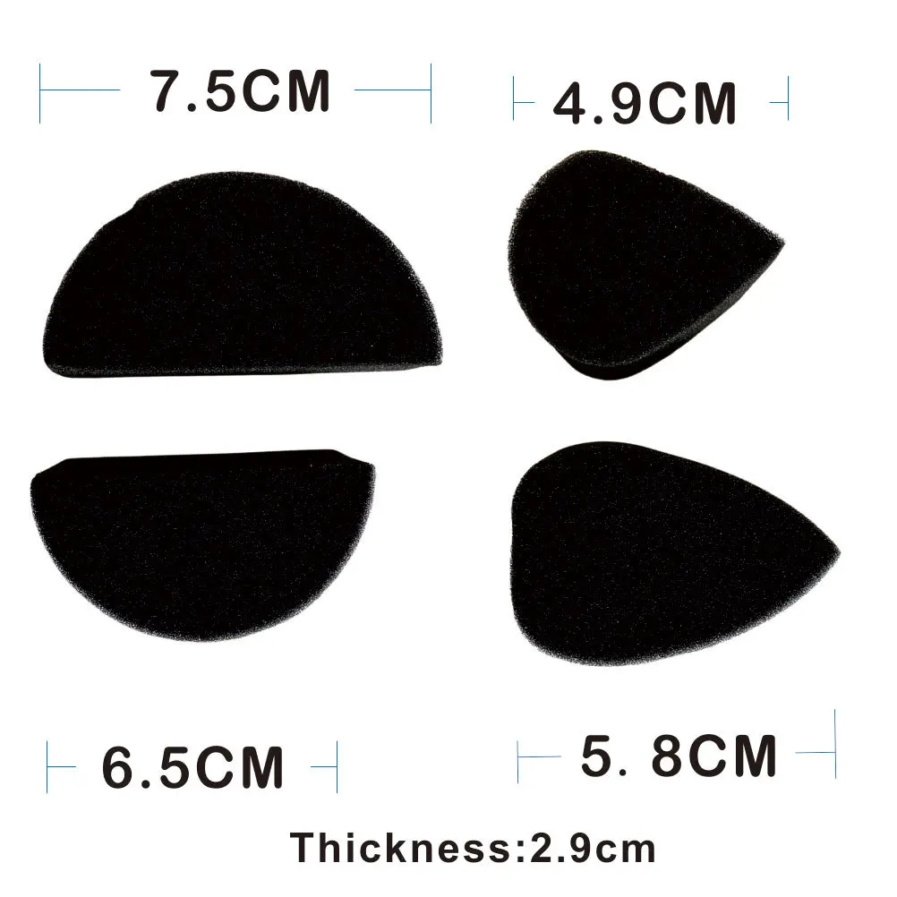 Bulk Face Paint Sponges For Face Painting Adults Kids Half Moon Black Sponges Petal Face Painting Sponge 4