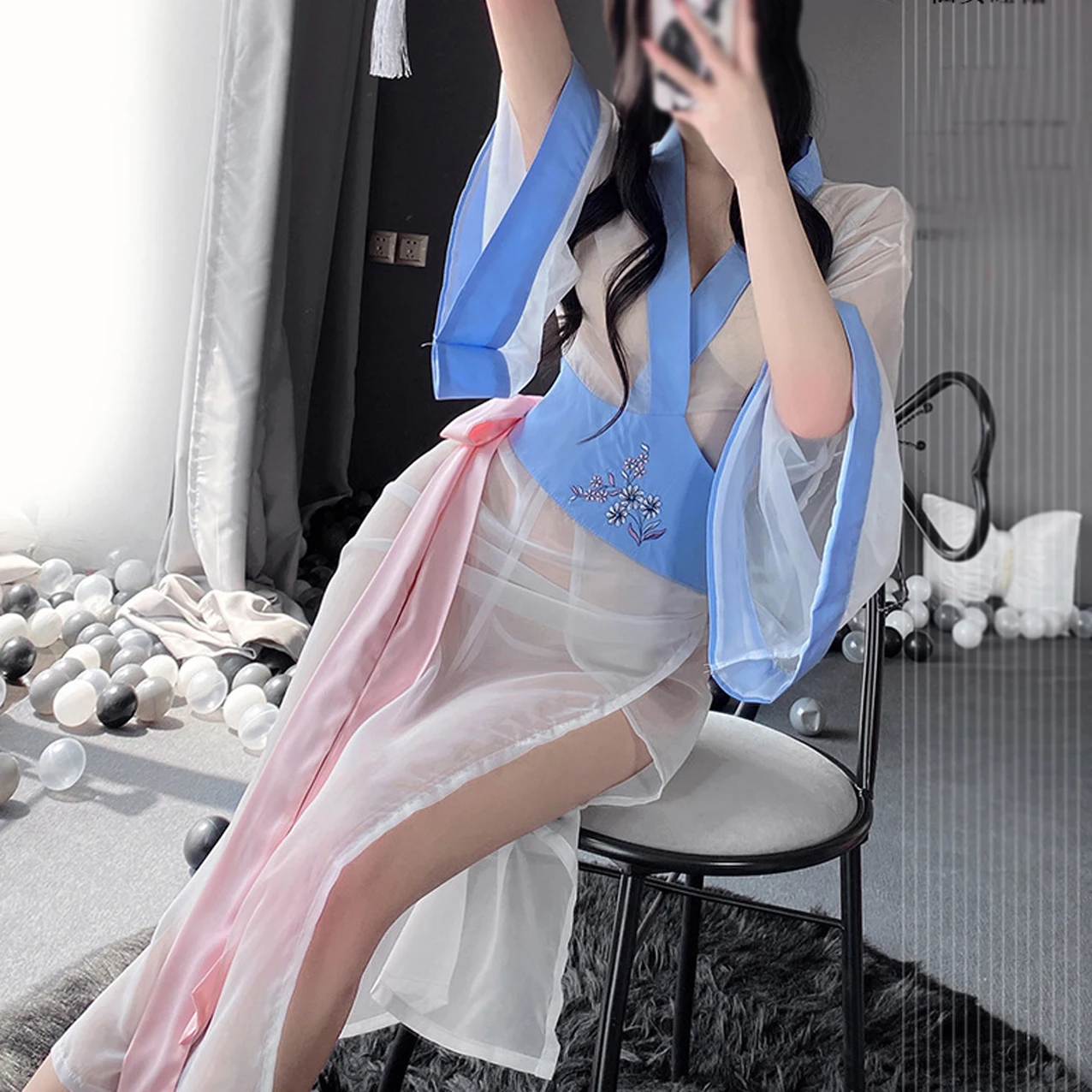 

Women Sexy See-through Erotic Lingeries Set Cosplay Costume Antique Nightgowns Ancient Dress Chinese Style Bathrobes Hanfu