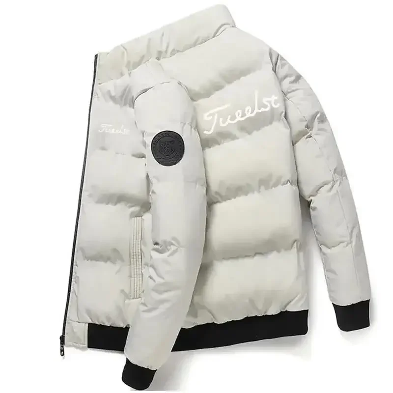 Thick Men New Warm Parka Jackets Winter Casual Men's Outwear Coats Golf Brand Male Windbreak Cotton Padded Down Jacket