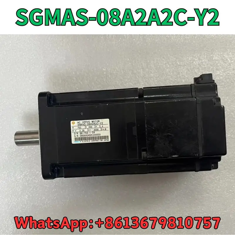 

Used servo motor SGMAS-08A2A2C-Y2 test OK Fast Shipping