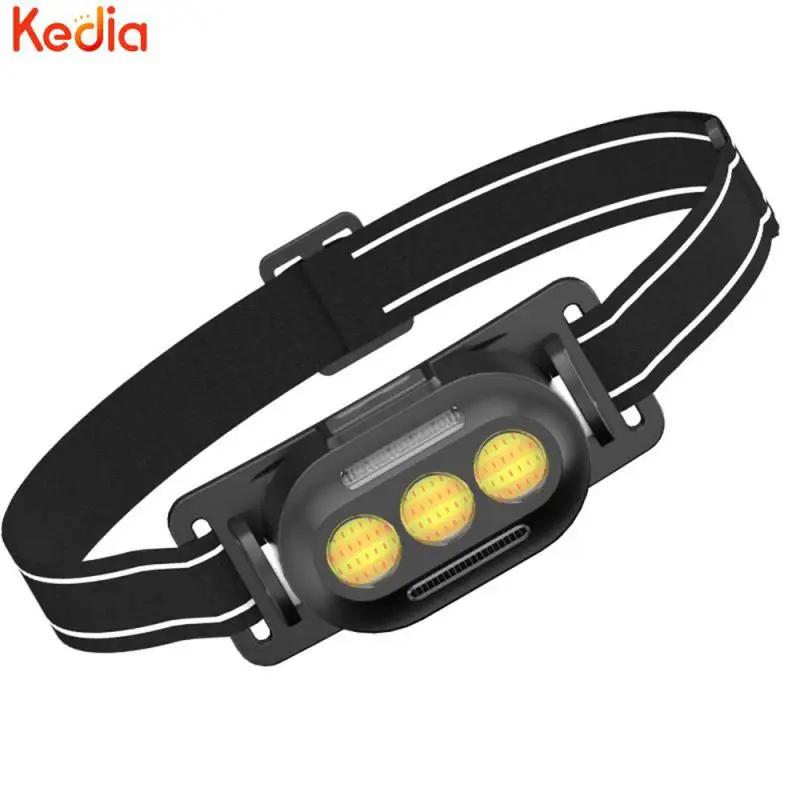 

Head Flashlight Waterproof Strong Headlamp Usb Charging Hands-free Durable Headlights For Hiking And Running Headlight Super Big