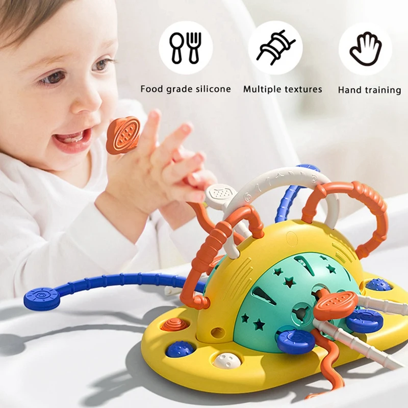 

Newborn Hand Grasp Ball Infant Toys Games Baby Gum Pull Finger Grasp Training Holiday Gifts Learning Lala Le Hand Grasp Ball