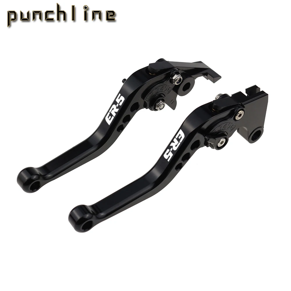 

Fit For ER-5 2004-2005 ER 5 2004 2005 Motorcycle CNC Accessories Short Brake Clutch Levers Adjustable Handle Set