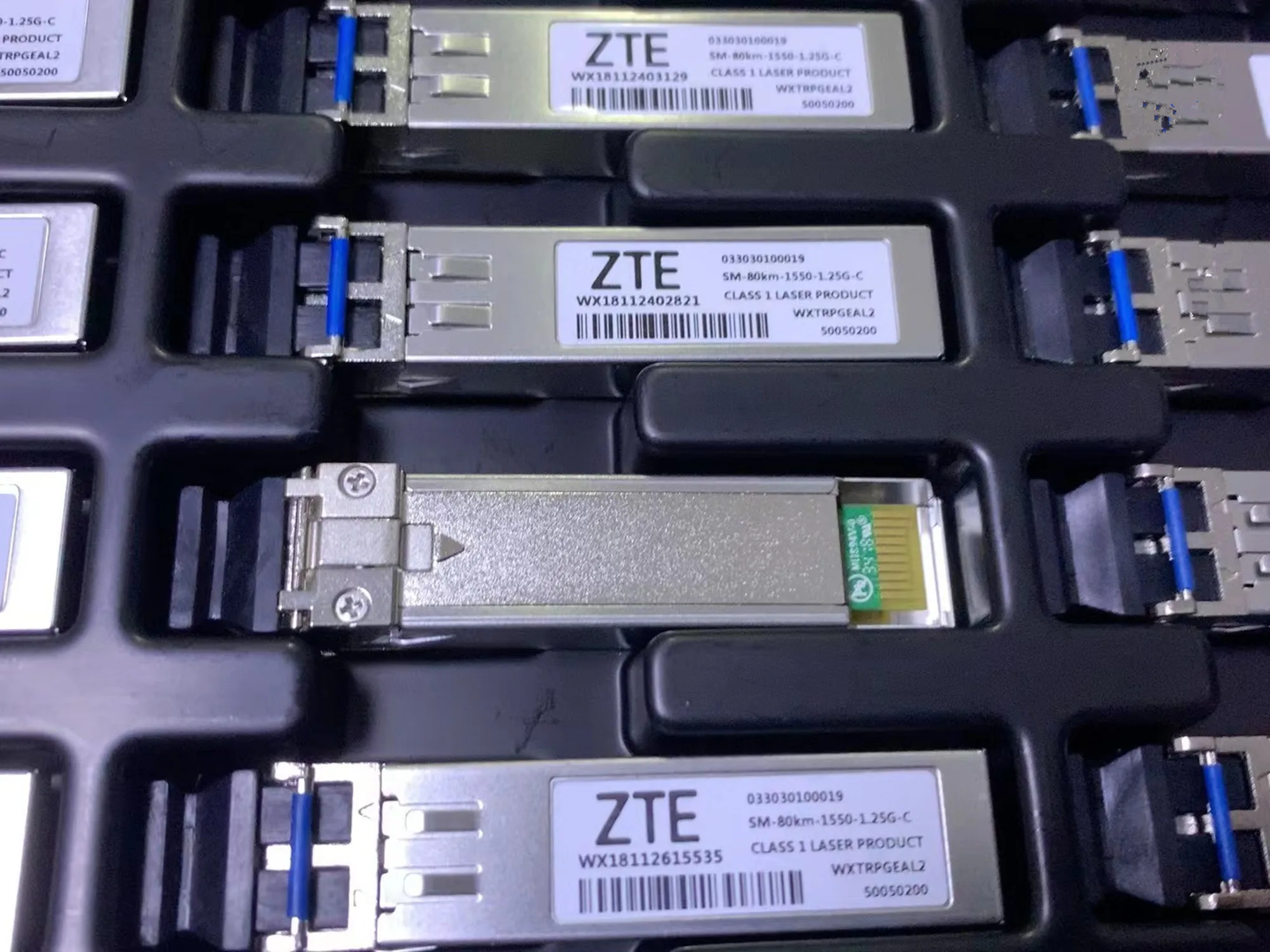 SFP 1.25g 1550nm 80km ZTE 033030100019 SM-80KM-1550-1.25G-C 1.25GB 80KM  Sfp Fiber Switch Transceiver