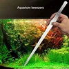Long 48cm Stainless Steel Curved Aquarium Tweezers Aquarium Plants Tweezer Straight Fish Tank Cleaner Aquarium Accessories 2