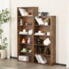 9938-b8d2ec.jpg JHK 6 Tier Wooden Shelf Bookcase 63 Inch Tall Floor Standing Open Bookshelf for Living Room and Home Office Personalized Storage