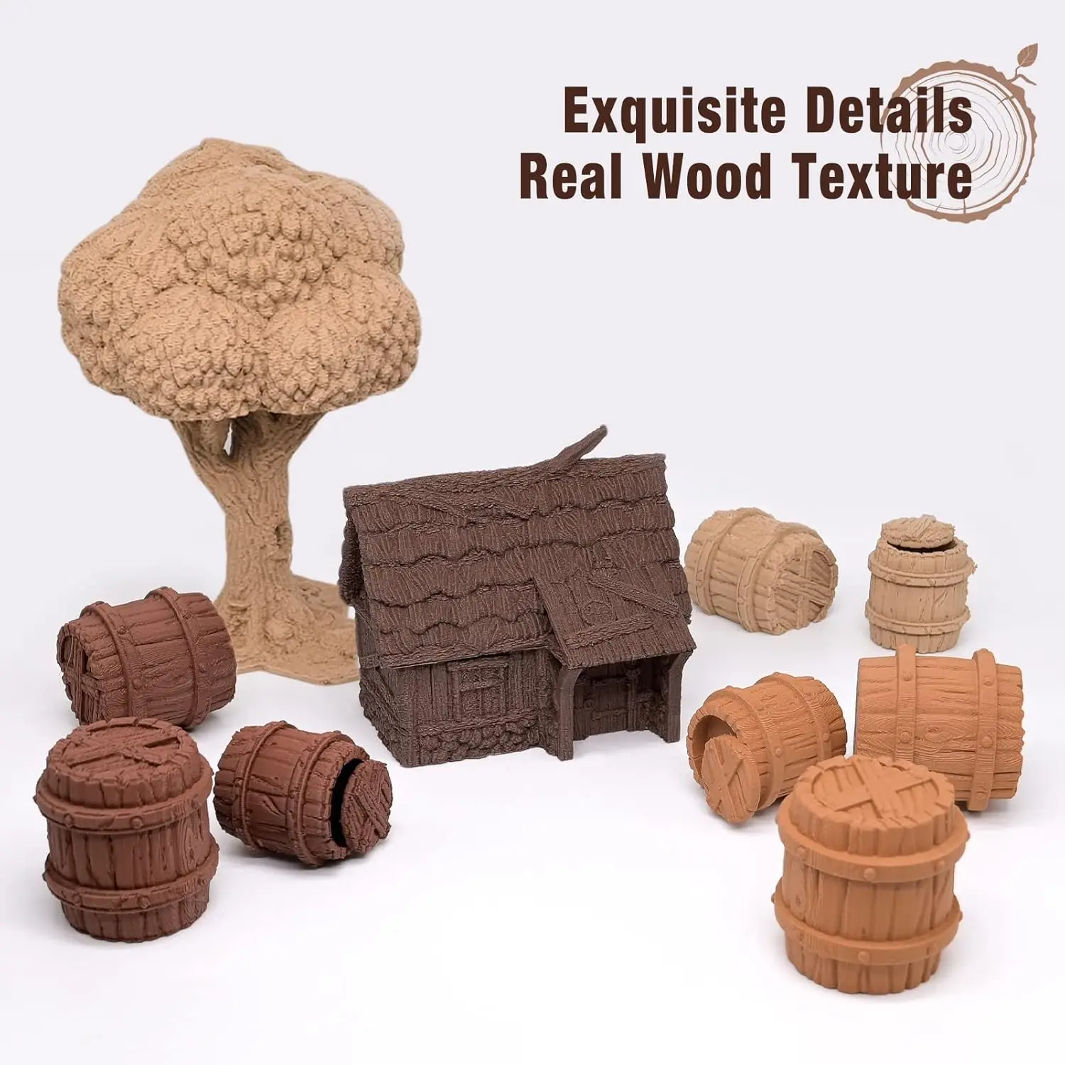 Wood PLA Filament Bundle, 1.75mm 4