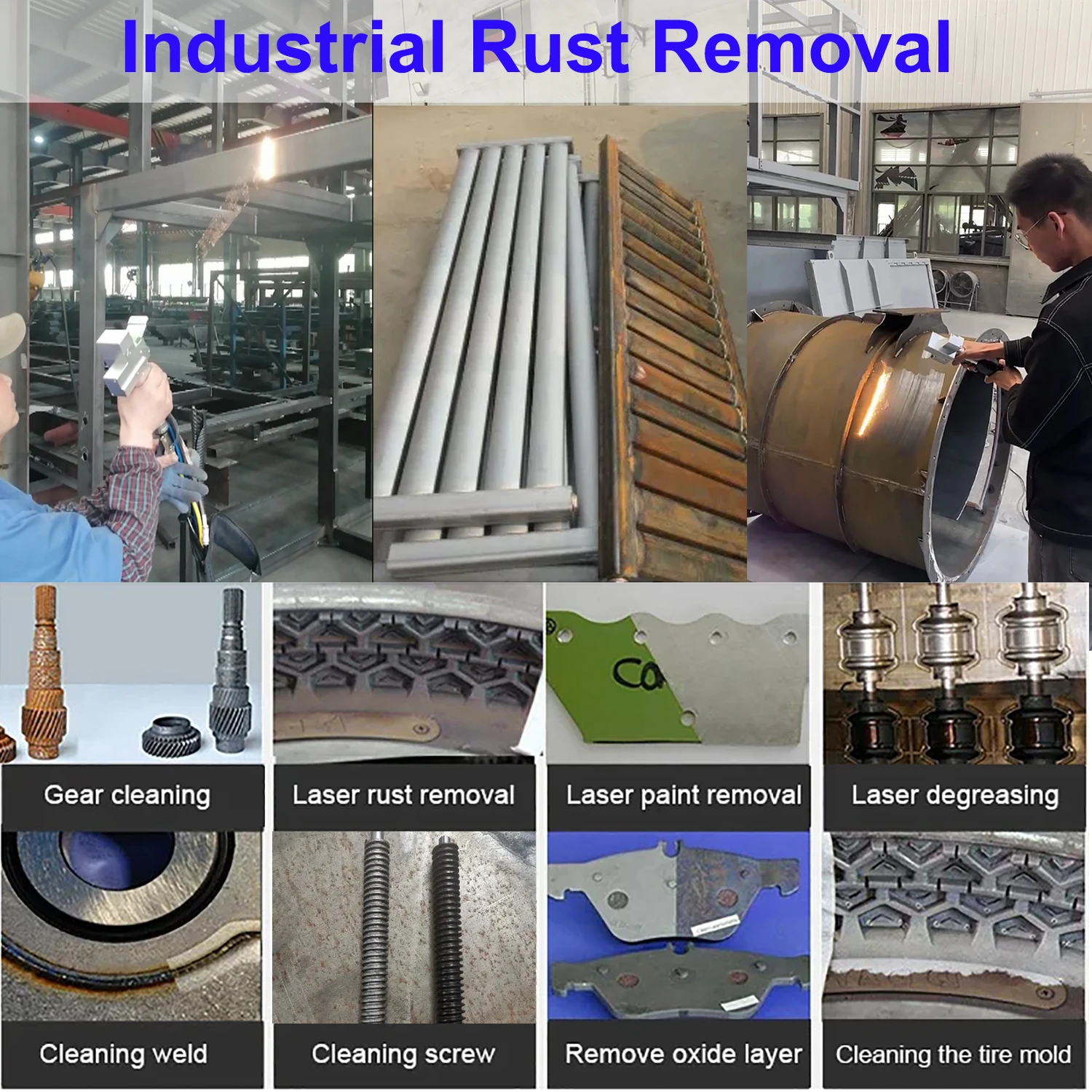 1500W Laser Cleaning Machine Rust Removal Cleaning Oil Paint for Metal Cleaning Width 300MM Rust Removing Machine Laser Cleaner 2