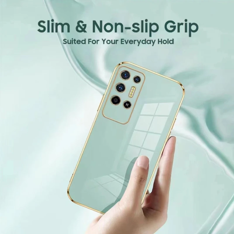 Sleek 6D Plating Silicone TPU Soft Back Phone Case