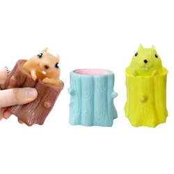 Brinquedos de descompressão fidget caneta titular coto squeeze pitada brinquedo esquilo caneta suportes
