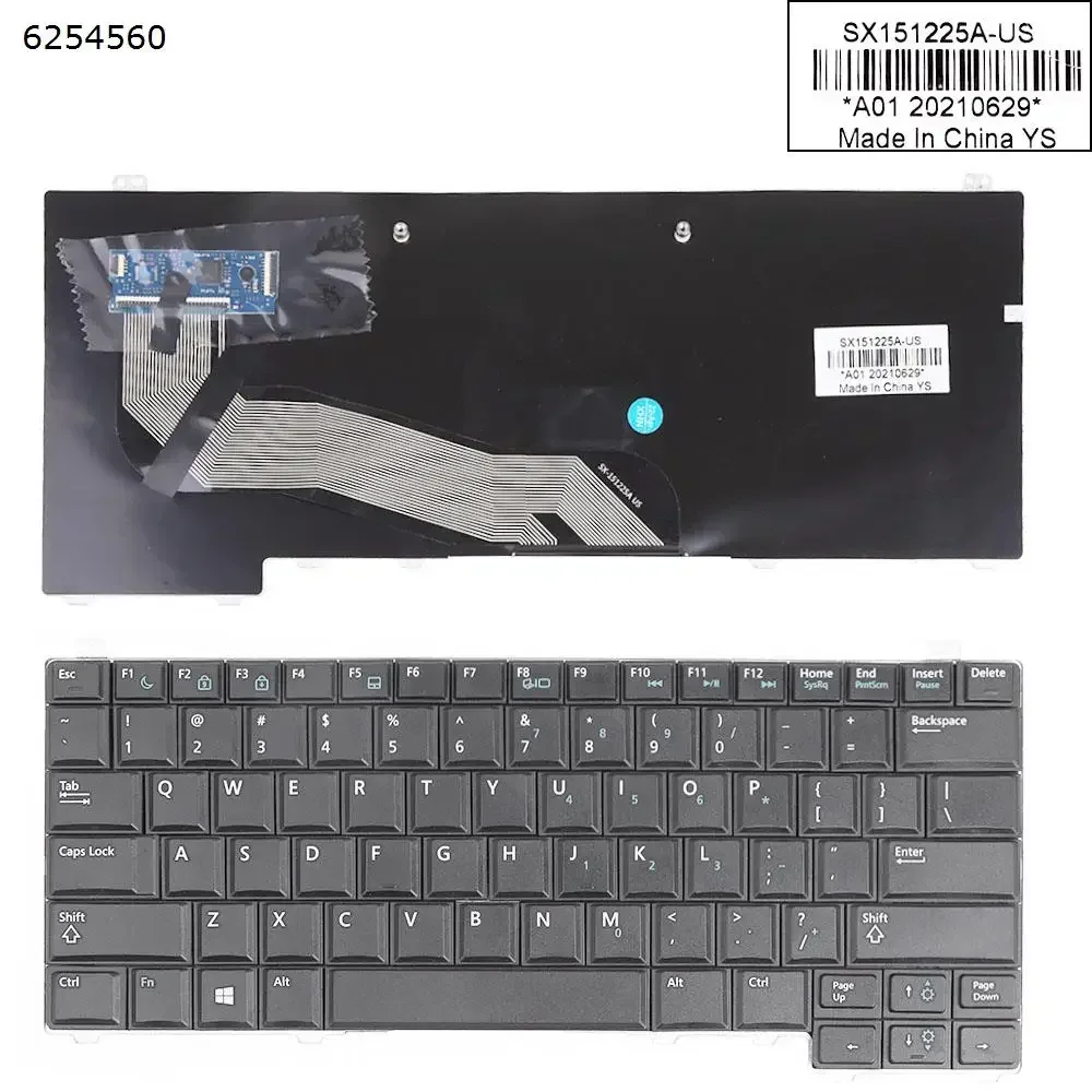 Tastiera Per Laptop Usa Per Dell Latitude E5440 Black