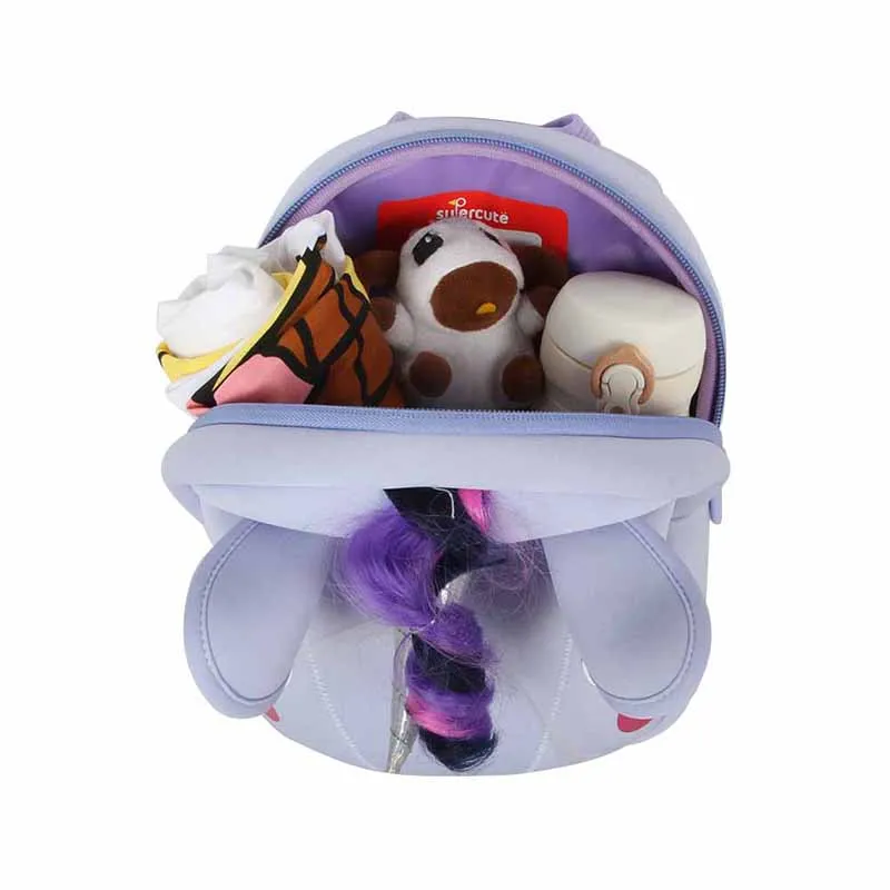 Baby Girl Backpack Toddler Girl Backpack 3D Unicorn Cartoon Travel Pre School Bag for Kid Backpacks with Safety Leash 1-5 Years