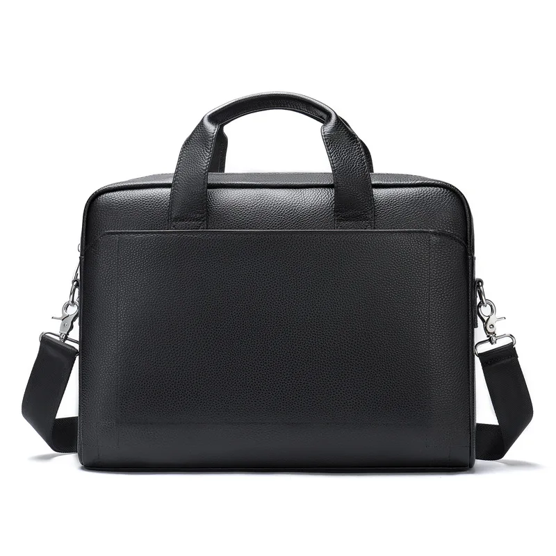 

Retro Men Genuine Leather Handbags Casual Leather Laptop Bags Male Business Travel Messenger Bags Men's Crossbody Shoulder Bags